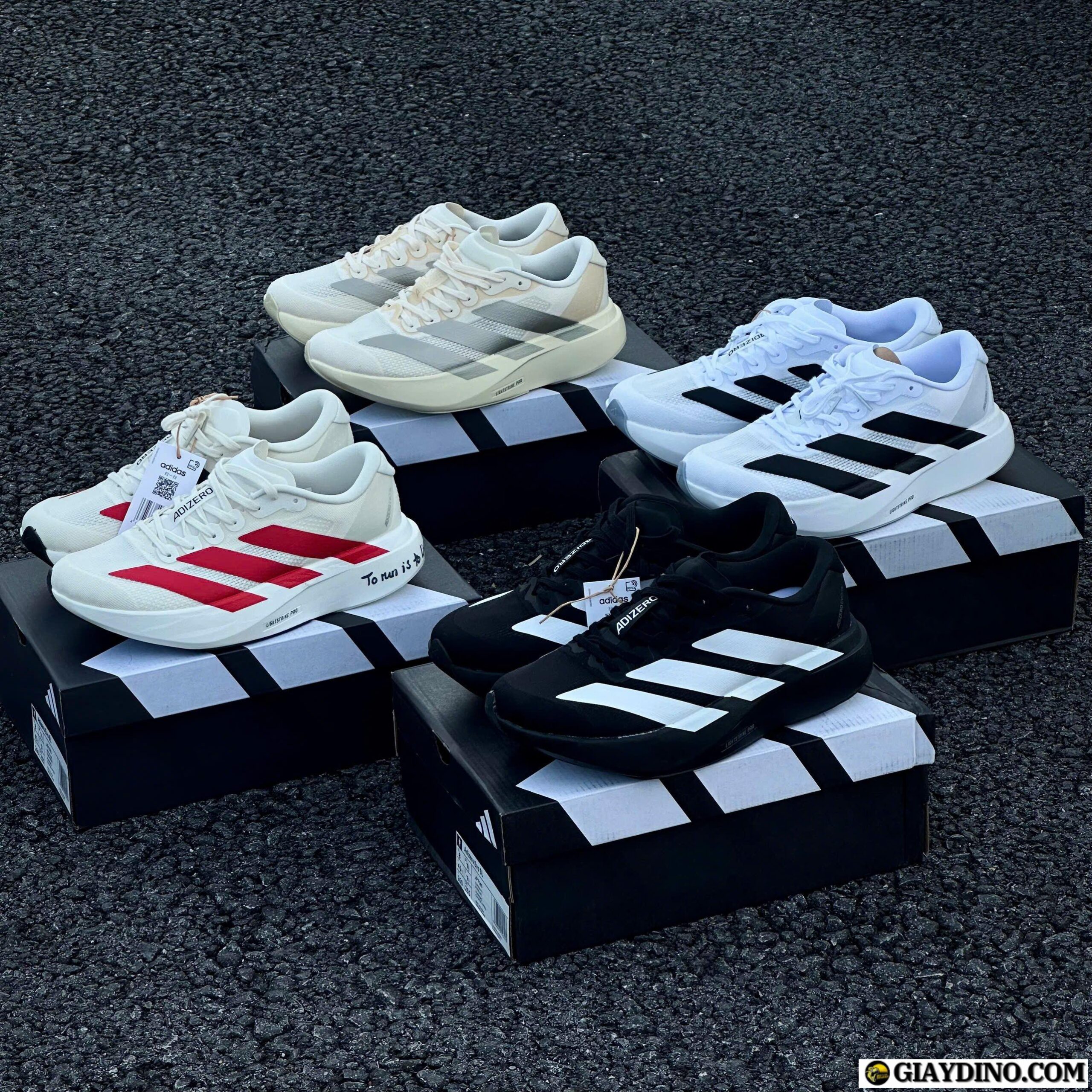 Giày Adidas Adizero Evo SL Đỏ Trắng Giày Adidas Adizero Evo SL Đỏ Trắng