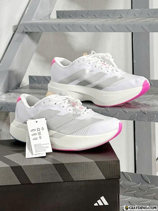 Giày Adidas Adizero Evo SL White Silver Pink