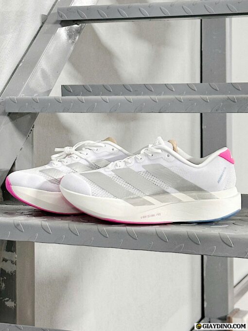 Giày Adidas Adizero Evo Trắng Xám Hồng
