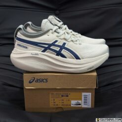 Giày Asics Gel Nimbus 27 ATC Track Club White Navy
