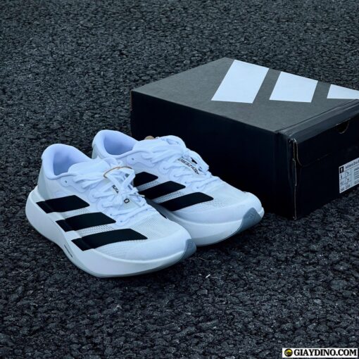 Giày Chạy Bộ Adidas Adizero Trắng Kem Đen