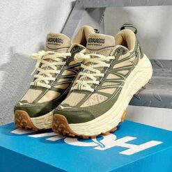 Giày Hoka One One Mafate Speed 2 END Overland Trắng Kem Xanh Rêu