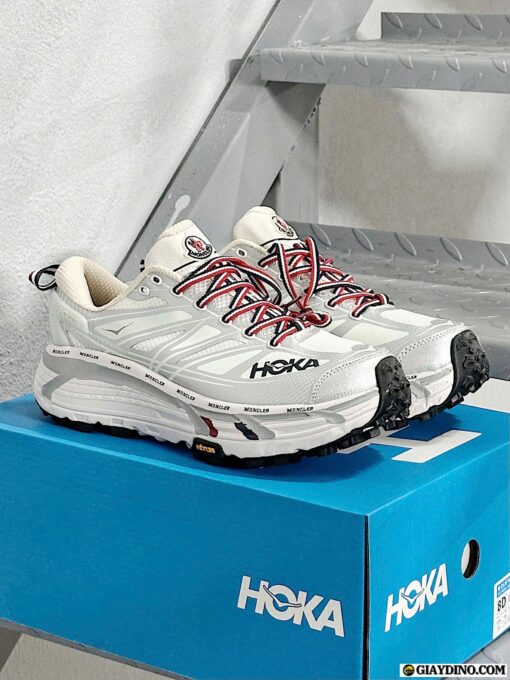 Giày Hoka One One Mafate Speed 2 Nimbus Cloud Harbor Mist Xám Bạc