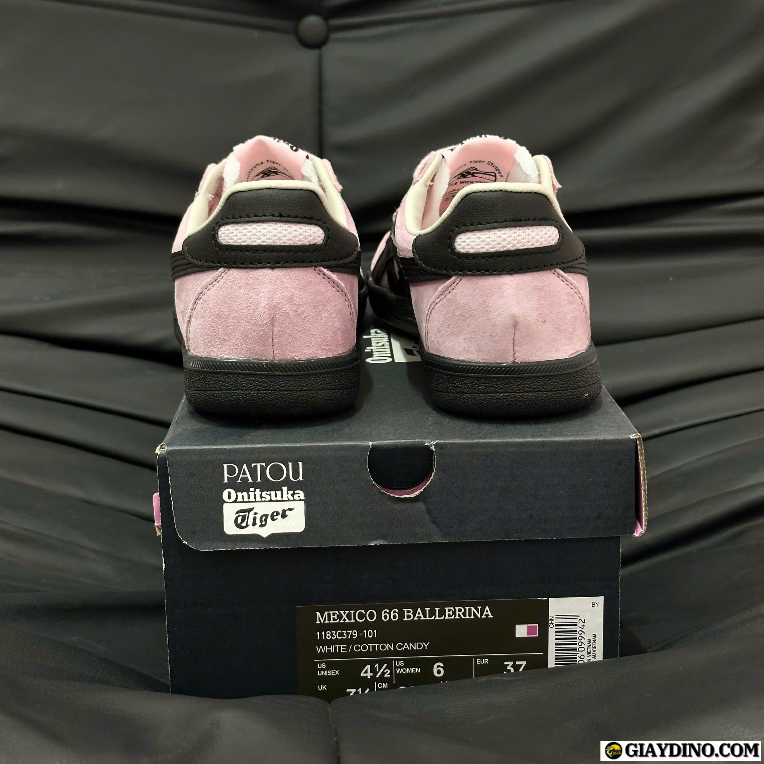 Giày Onitsuka Tiger Hồng Nhung Đen