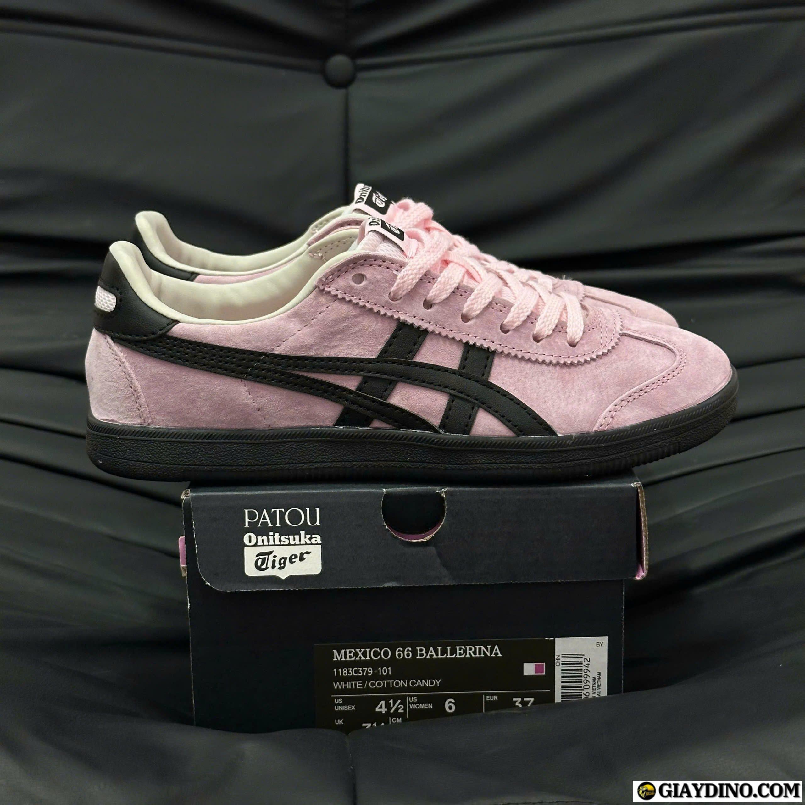 Giày Onitsuka Tiger Tokuten Pink Black Fullbox