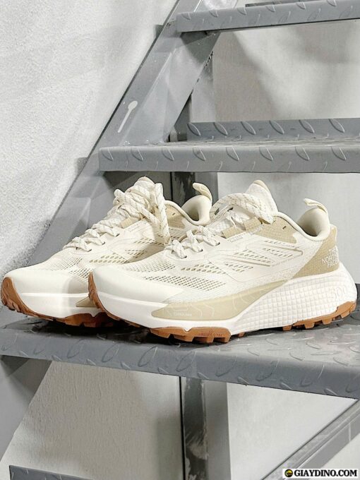 Giày The North Face Off White Beige Đế Cao