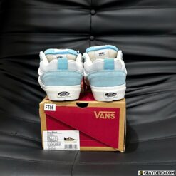 Giày Vans Knu Skool Hairy Sky Blue White Trắng Xanh