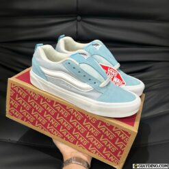 Giày Vans Knu Skool Hairy Trắng Xanh Dương