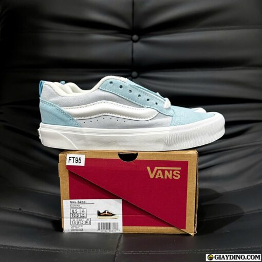 Giày Vans Knu Skool Hairy White Blue