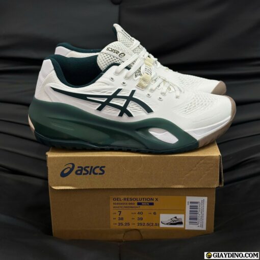 Giày Asics Gel Resolution X White Green