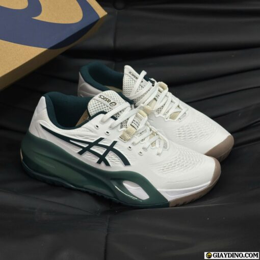 Giày Asics Gel-Resolution X White Saxon Green