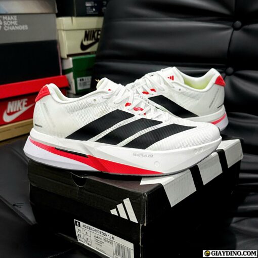 Giày Adidas Adizero Boston 13 Cloud White Red