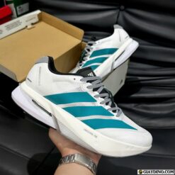 Giày Adidas Adizero Boston 13 Trắng Xám Xanh