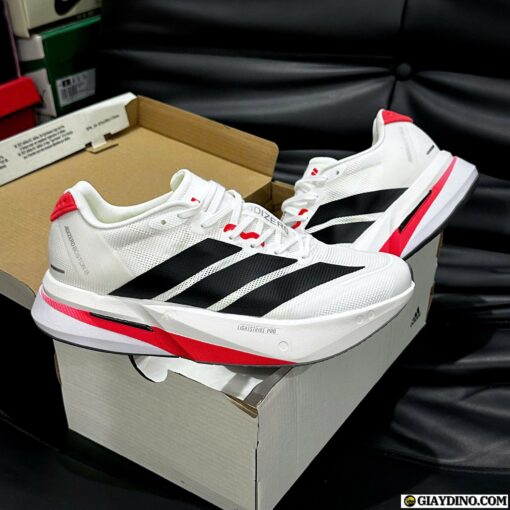 Giày Adidas Adizero Boston 13 White Black Red
