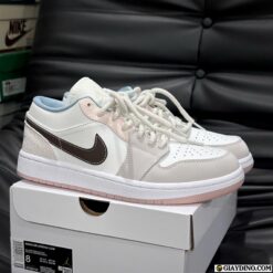 Giày Air Jordan 1 Hồng Cam Nâu