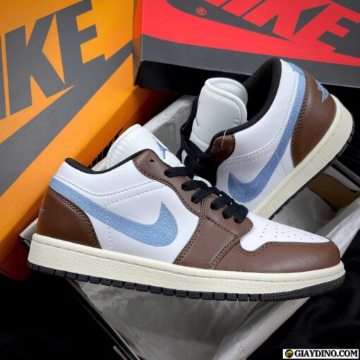 Giày Air Jordan 1 Low Mocha Blue Gray