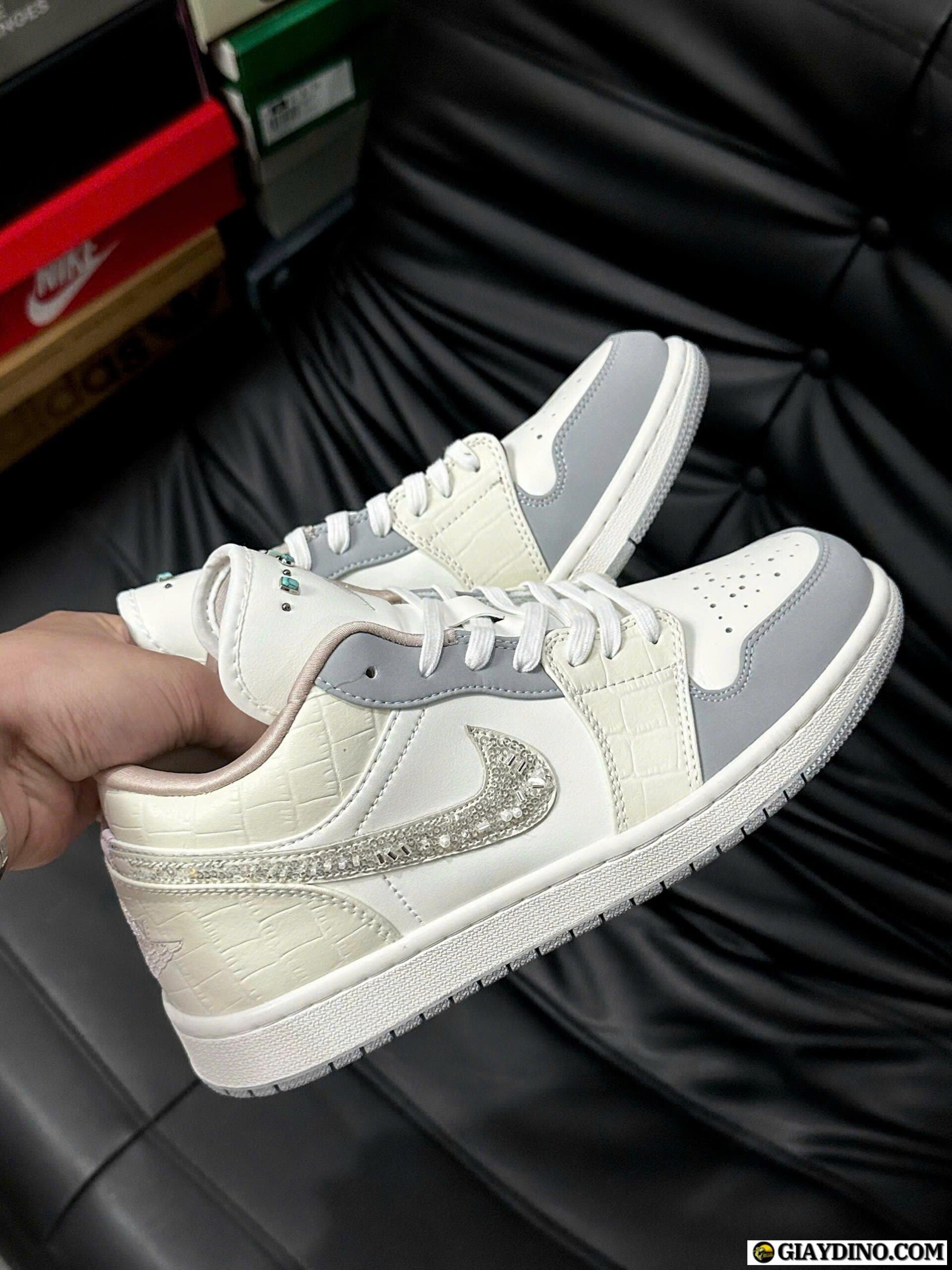 Giay Air Jordan 1 Sail Soft Pearl scaled Giày Air Jordan 1 Sail Soft Pearl