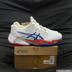 Giay Asics Novak White Blue Red Giày Asics Novak White Blue Red