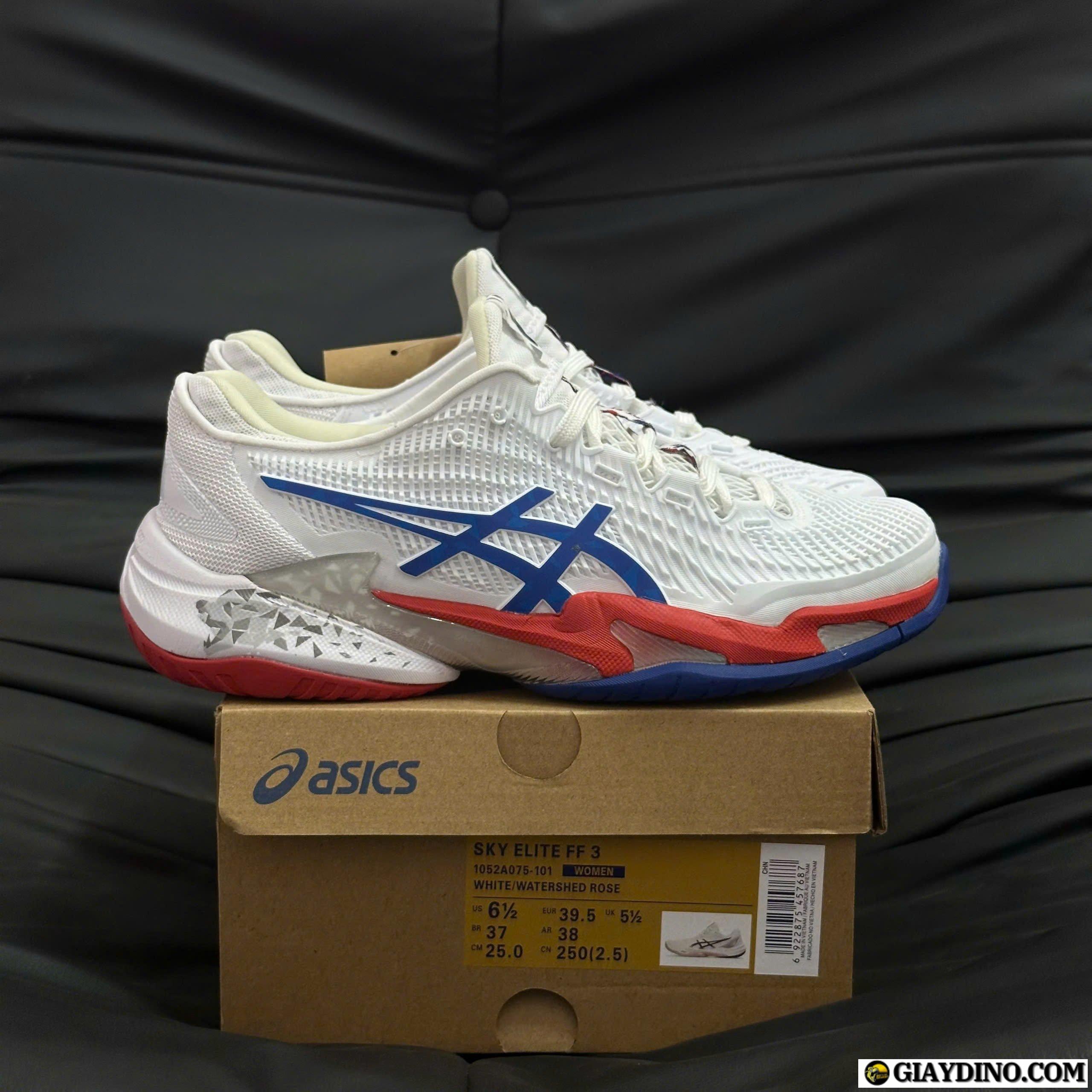 Giay Asics Novak White Blue Red Giày Asics Novak White Blue Red