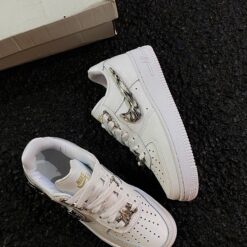 Giay Nike AF1 White Metal Giày Nike AF1 White Metal