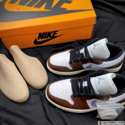 Giày Nike Air Jordan 1 Retro Low SE Brown Blue Xanh Nâu