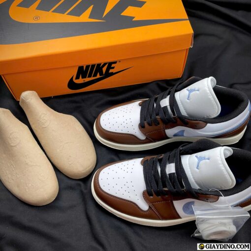 Giày Nike Air Jordan 1 Retro Low SE Brown Blue Xanh Nâu