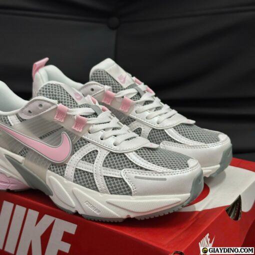 Giày Nike V2K Run Grey Pink White