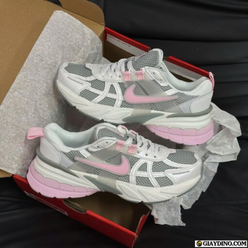 Giày Nike V2K Run Light Pumice Pink Foam