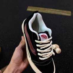 Giày Vans Knu Skool Đen Nâu Đỏ