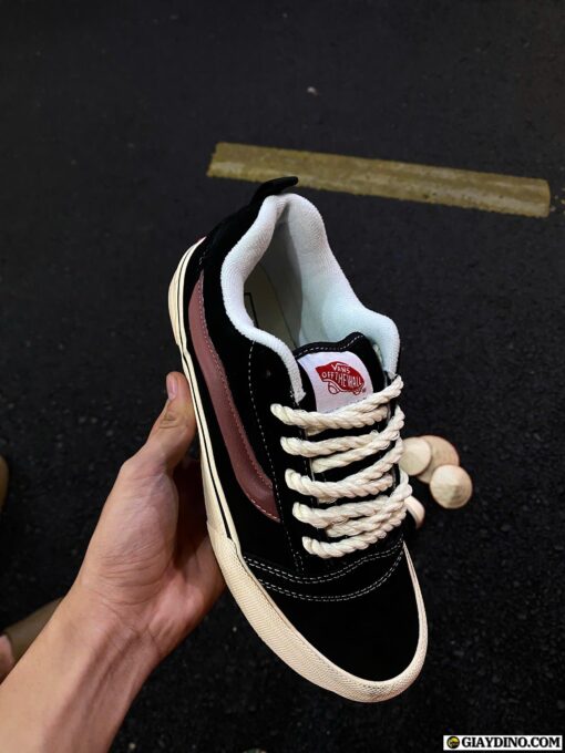 Giày Vans Knu Skool Đen Nâu Đỏ