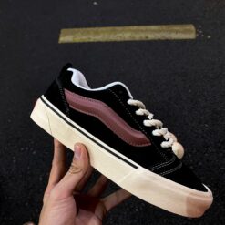Giày Vans Knu Skool Đen Trắng Đỏ