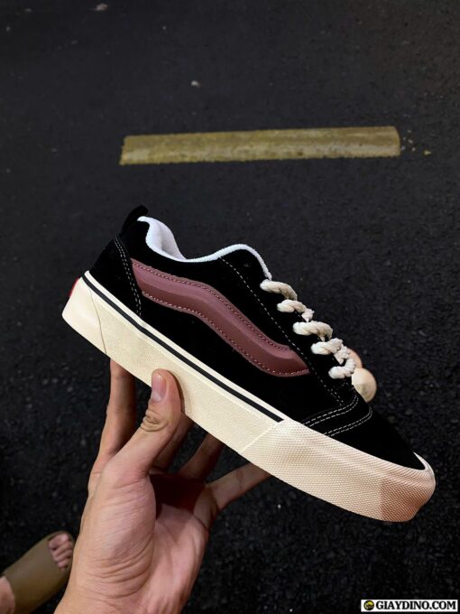 Giày Vans Knu Skool Đen Trắng Đỏ