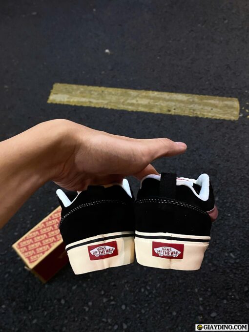 Giày Vans Knu Skool Đen Trắng Nâu Đỏ