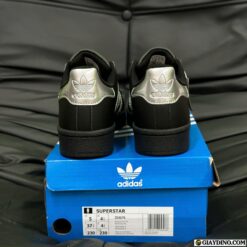 Adidas Superstar Modern Black Silver Gót Bạc