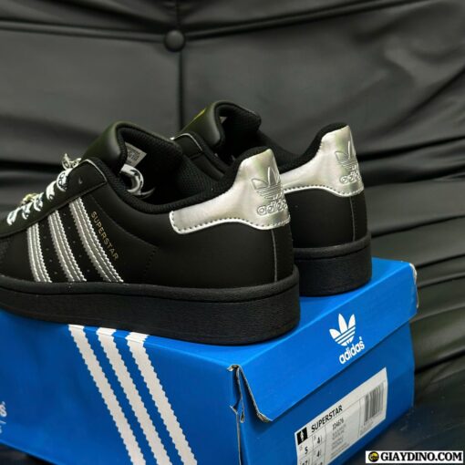Giày Adidas Sò Tem Vàng Gót Bạc
