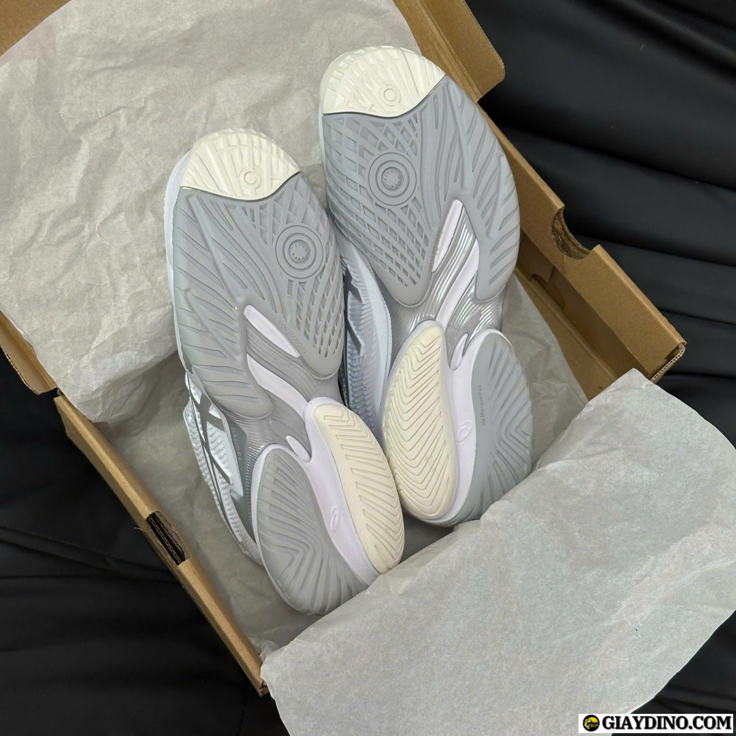 Giay Asics Court FF 3 Trang Xam Giày Asics Court FF 3 Trắng Xám