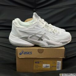Giay Asics Court FF 3 White Gray Silver Giày Asics Court FF 3 White Gray Silver
