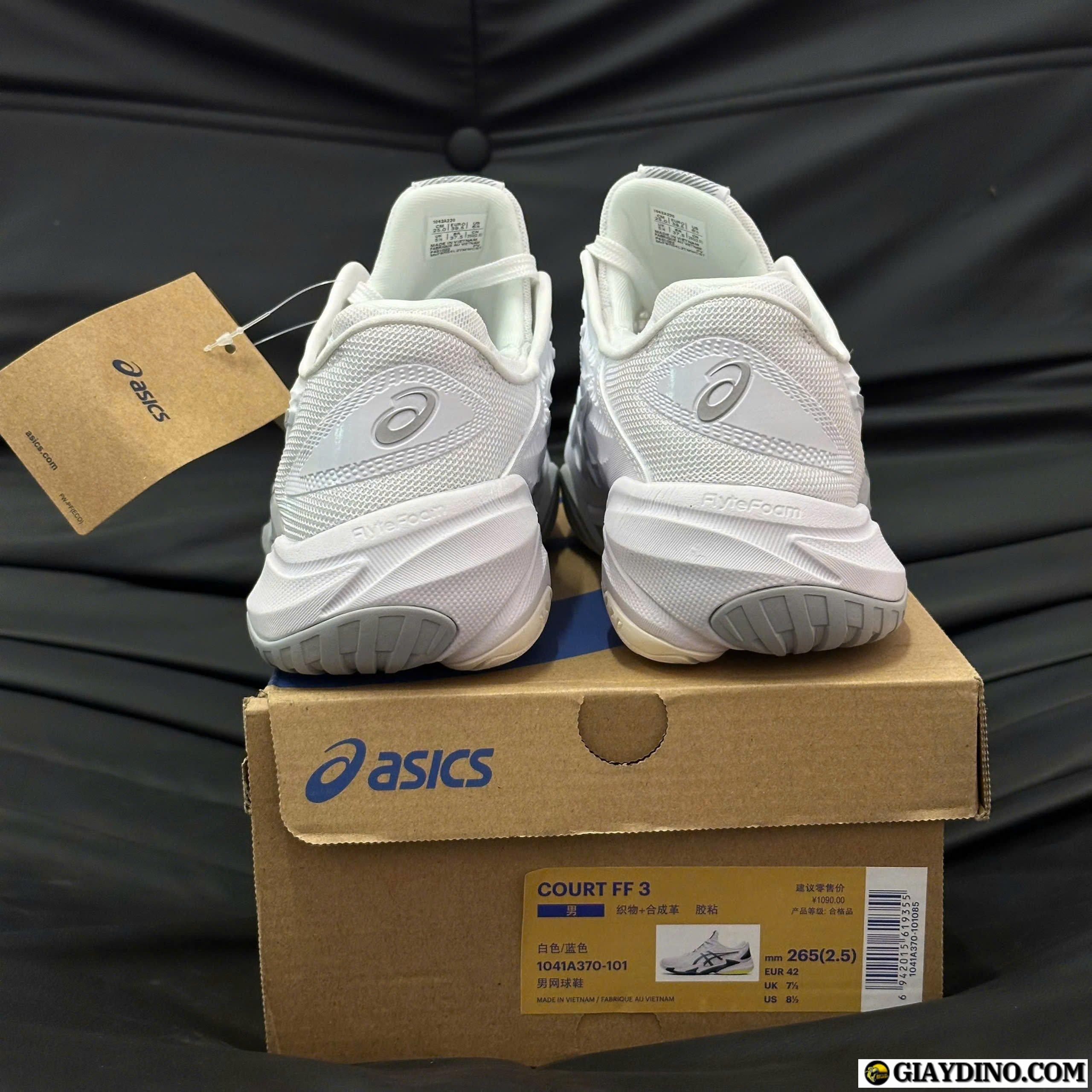 Giay Asics Court FF 3 White Gray Giày Asics Court FF 3 White Gray