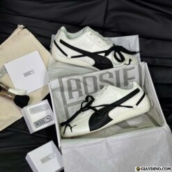 Giày Puma Leather Rose Đen Trắng Kem