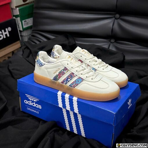 Giày Adidas Gazelle Indoor Liberty London Màu Kem