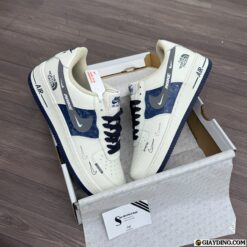 Giày Nike AF1 The North Face White Blue