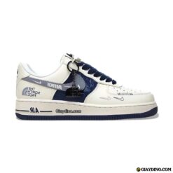 Giày Nike Air Force 1 The North Face White Navy