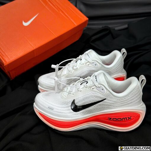 Giày Nike Vomero Plus White Black Bright Crimson Trắng Đỏ