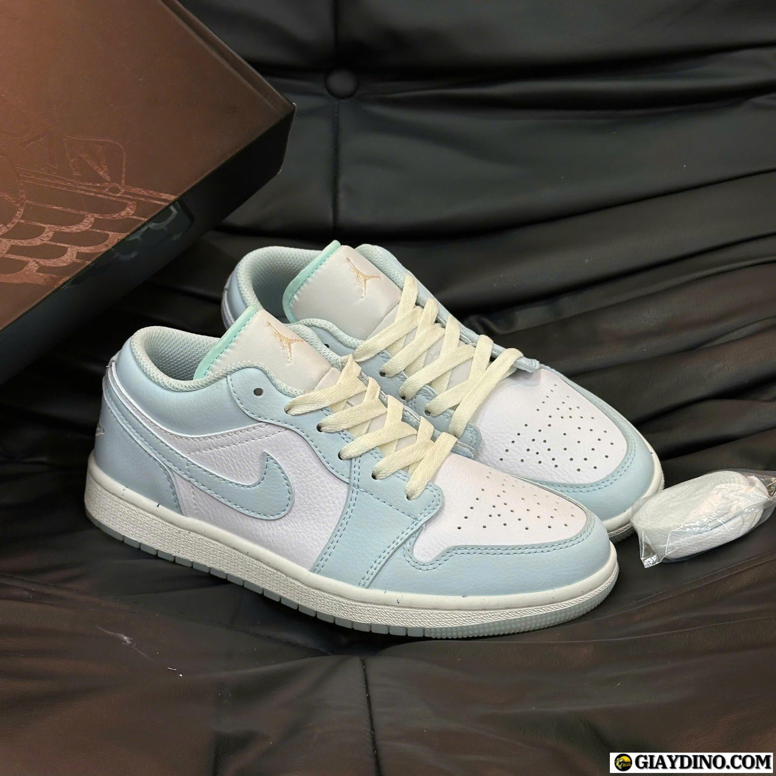 Giày Nike Air Jordan 1 Glacier Blue Cổ Thấp