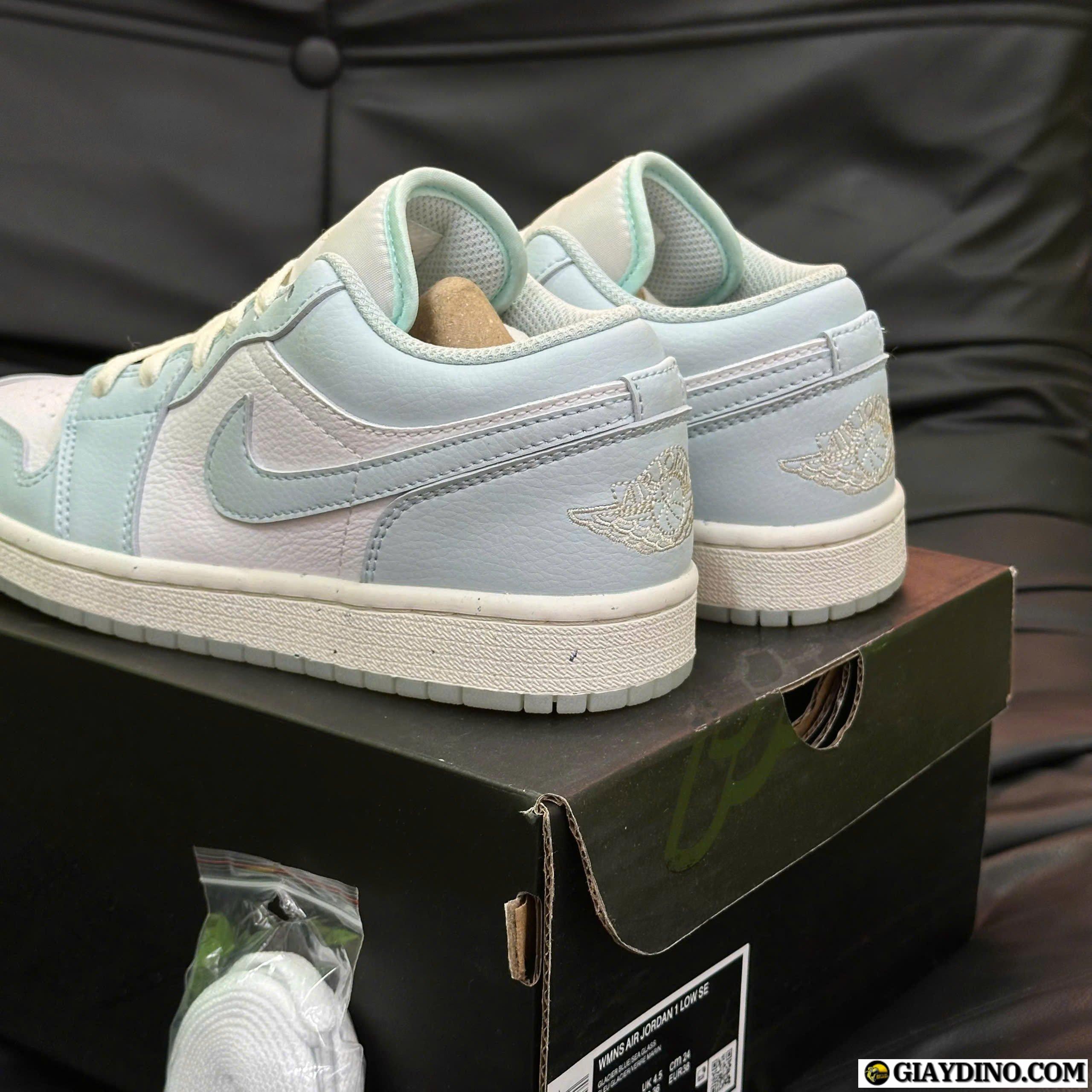 Giày Nike Air Jordan 1 Glacier Trắng Xanh Dương