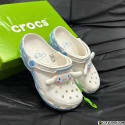 Dép Crocs Cinnamoroll Classic Clog White Blue