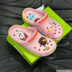 Dép Crocs Classic Clog Spongebob SquarePants Patrick Hồng Pastel