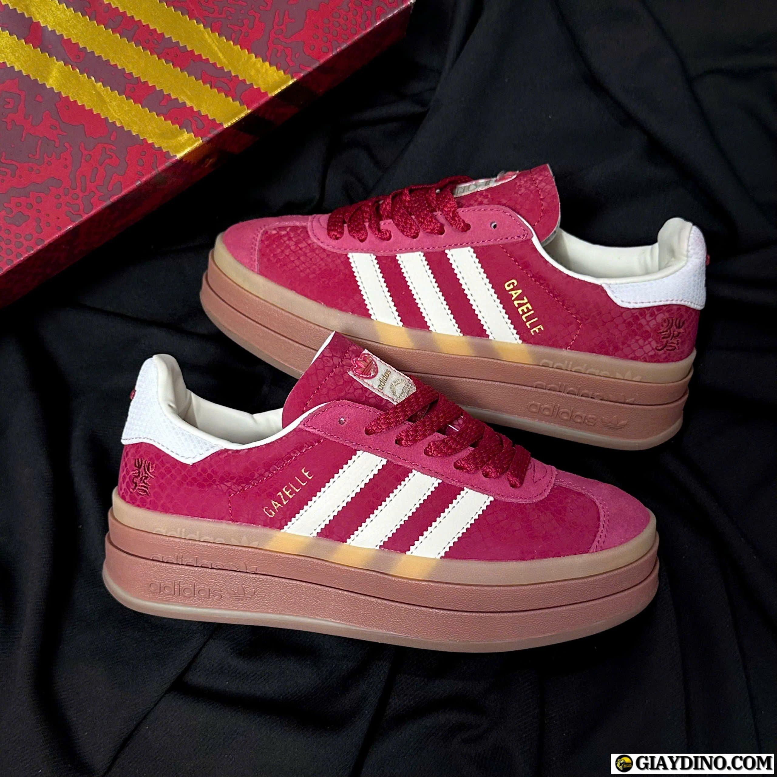 Giày Adidas Gazelle Bold Year Of The Snake Đỏ Trắng Giày Adidas Gazelle Bold Year Of The Snake Đỏ Trắng