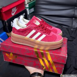 Giay Adidas Gazelle White Red Giày Adidas Gazelle White Red