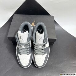 Giay Air Jordan 1 Low Grey White Co Thap Giày Air Jordan 1 Low Grey White Cổ Thấp